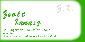 zsolt kanasz business card